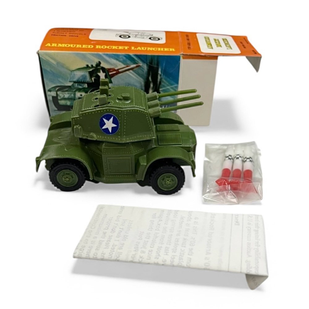 Vintage WWII US Army Daimler Rocket Launcher INFANTRY Scout Car collectible